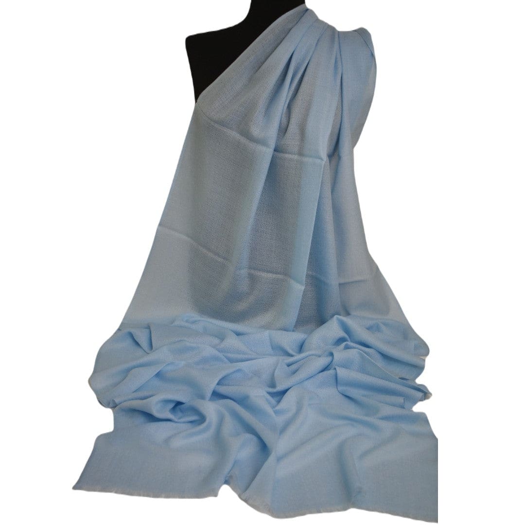 NOU! Sal Premium confectionat din 100% Lana Cashmere - Bleu Ciel - Cod:CASHAPRIL10