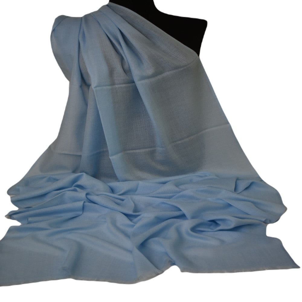 NOU! Sal Premium confectionat din 100% Lana Cashmere - Bleu Ciel - Cod:CASHAPRIL10