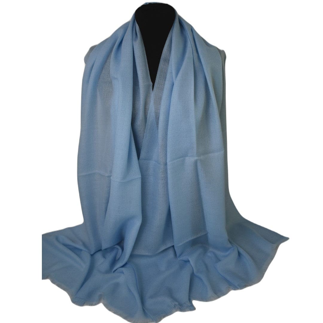 NOU! Sal Premium confectionat din 100% Lana Cashmere - Bleu Ciel - Cod:CASHAPRIL10