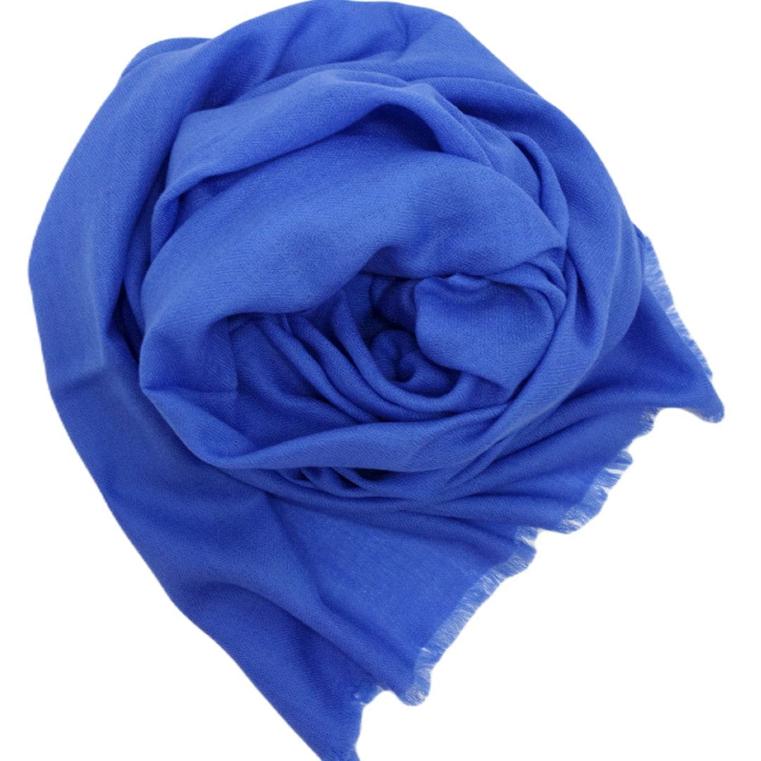 NOU! Sal Premium confectionat din 100% Lana Cashmere - Blue Perennial - CASHNEW9 - sal din cashmere casmir