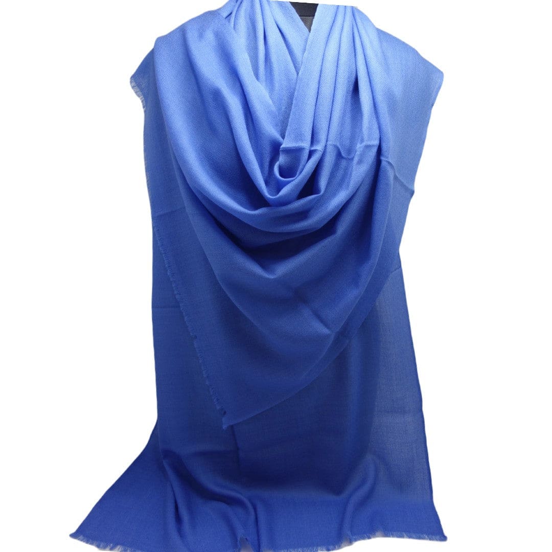 NOU! Sal Premium confectionat din 100% Lana Cashmere - Blue Perennial - CASHNEW9 - sal din cashmere casmir