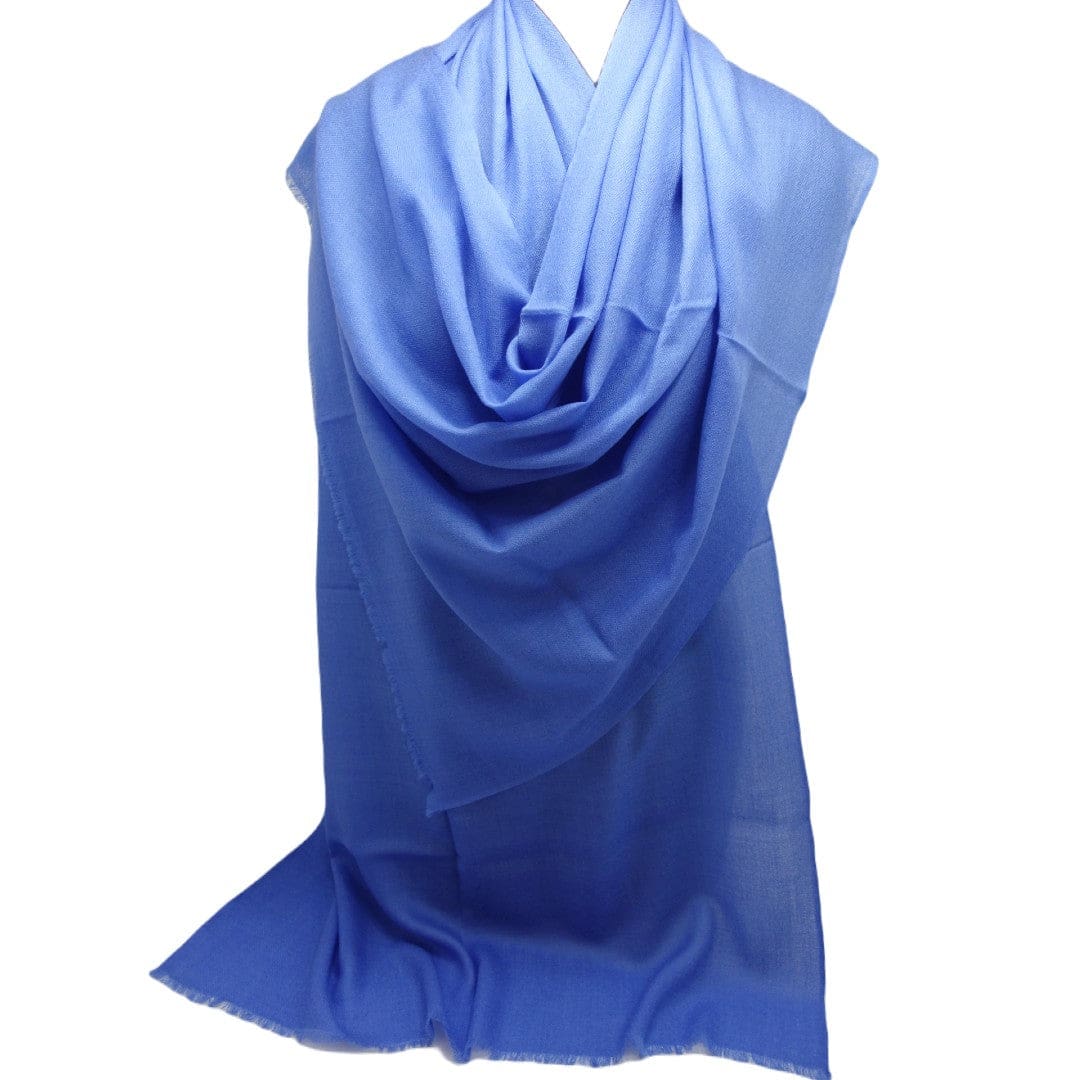 NOU! Sal Premium confectionat din 100% Lana Cashmere - Blue Perennial - CASHNEW9 - sal din cashmere casmir
