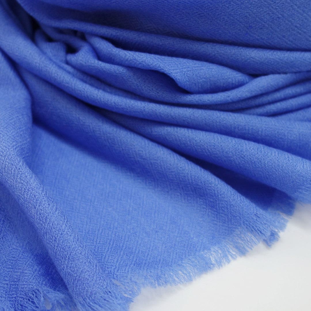 NOU! Sal Premium confectionat din 100% Lana Cashmere - Blue Perennial - CASHNEW9 - sal din cashmere casmir