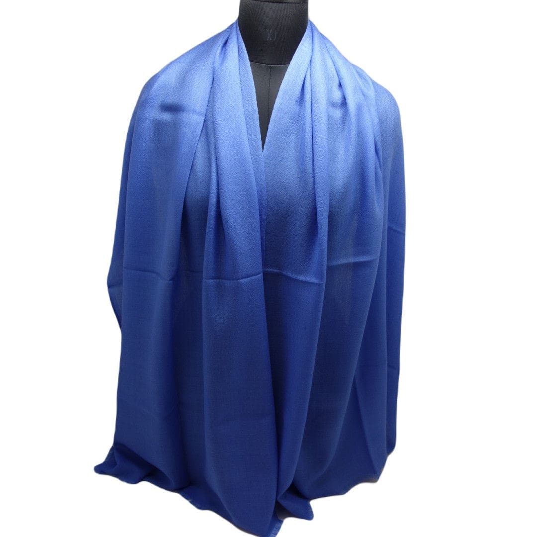 NOU! Sal Premium confectionat din 100% Lana Cashmere - Blue Perennial - CASHNEW9 - sal din cashmere casmir
