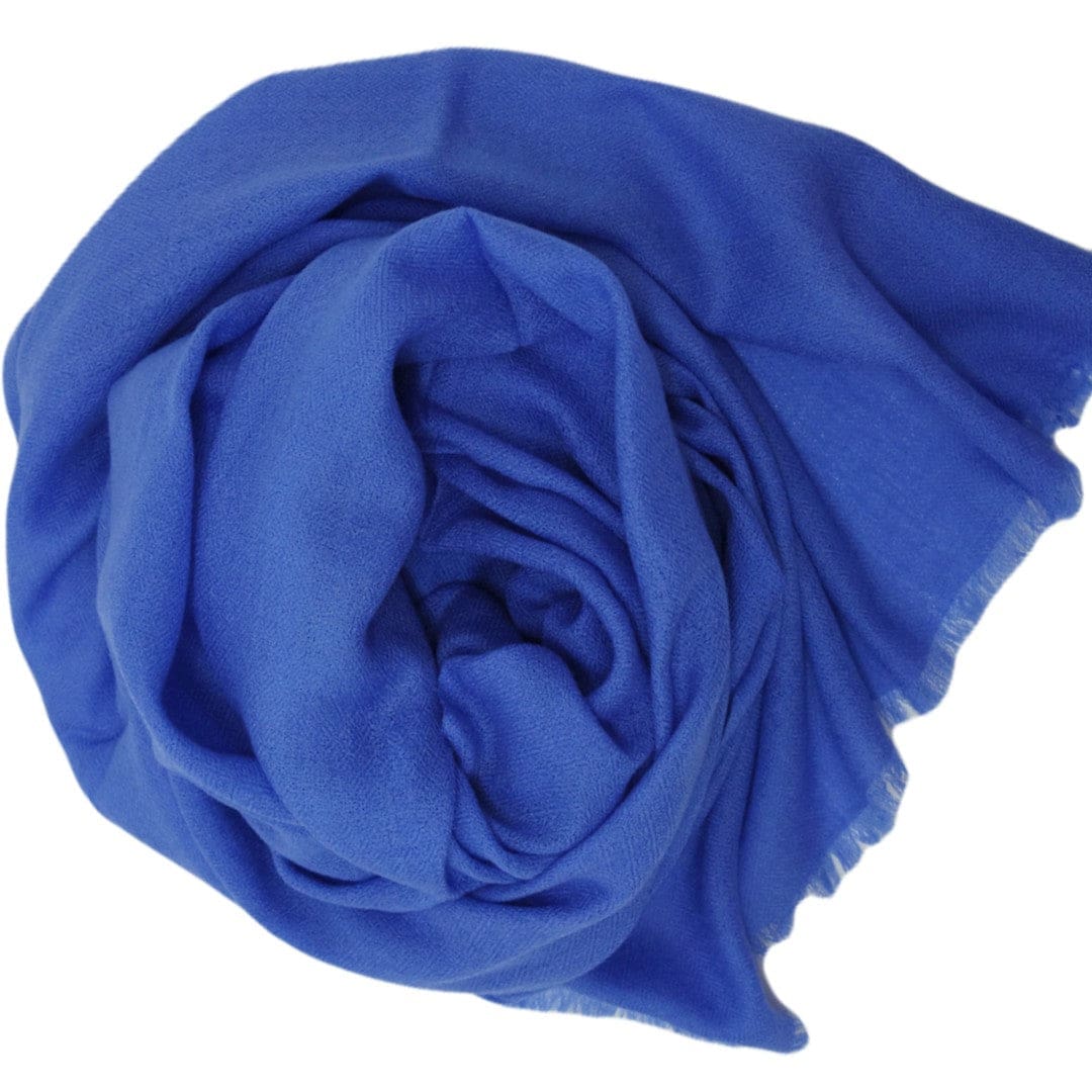 NOU! Sal Premium confectionat din 100% Lana Cashmere - Blue Perennial - CASHNEW9 - sal din cashmere casmir