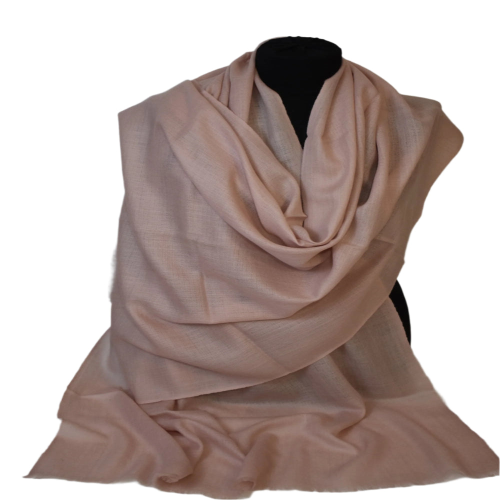 NOU! Sal Premium confectionat din 100% Lana Cashmere - Nude bej - CASHBEJ - sal din cashmere