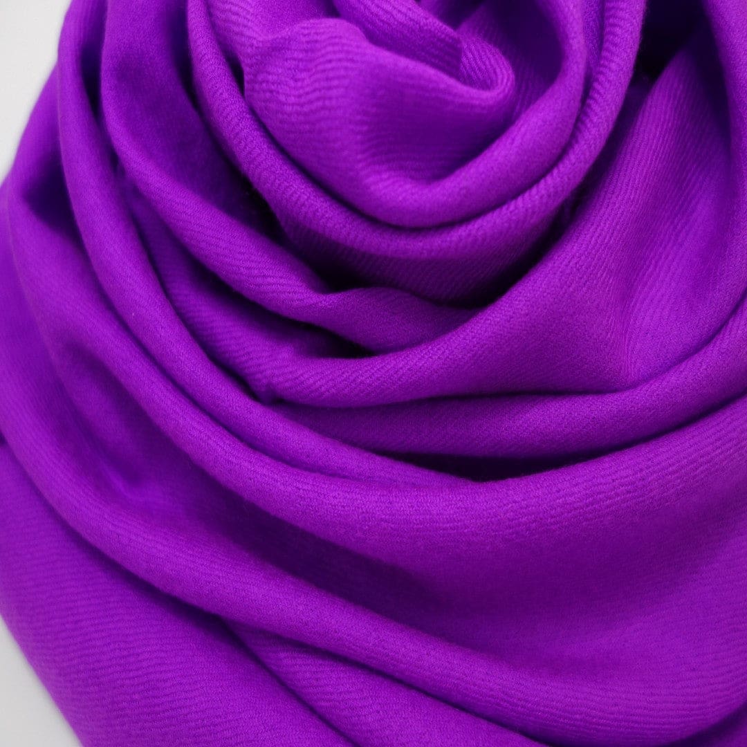 NOU! Sal Premium confectionat din Lana Cashmere - Beetroot Purple - CASHNEW7 - sal din cashmere casmir