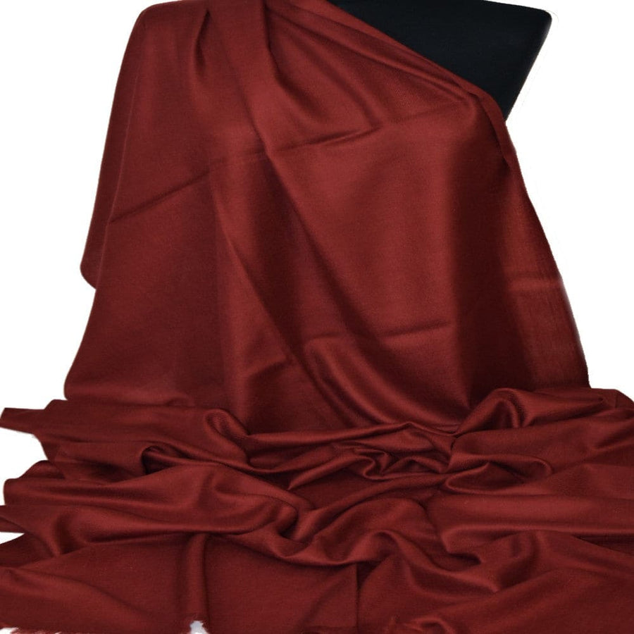 NOU! Sal Premium confectionat din Lana Cashmere - Burgundy (Culoarea Sezonului 2024) - CASHVISINIU - Saluri Cashmere