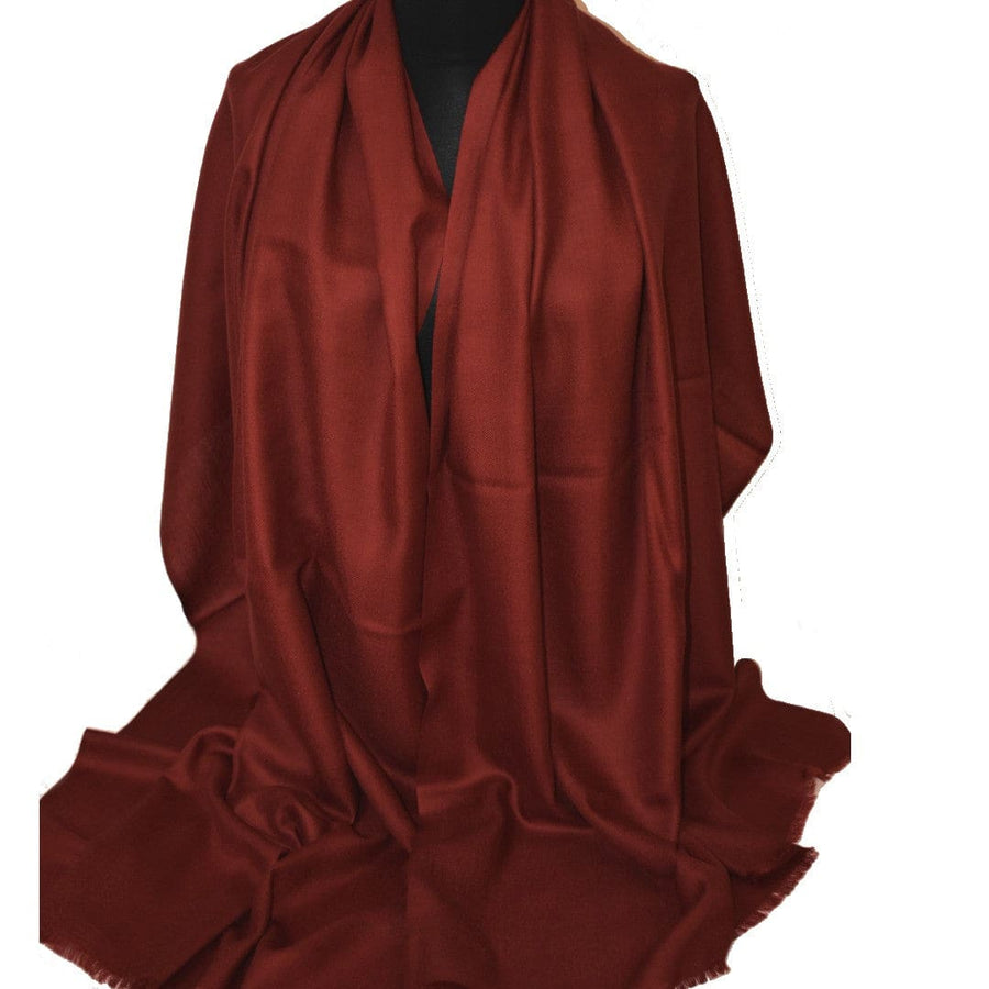 NOU! Sal Premium confectionat din Lana Cashmere - Burgundy (Culoarea Sezonului 2024) - CASHVISINIU - Saluri Cashmere