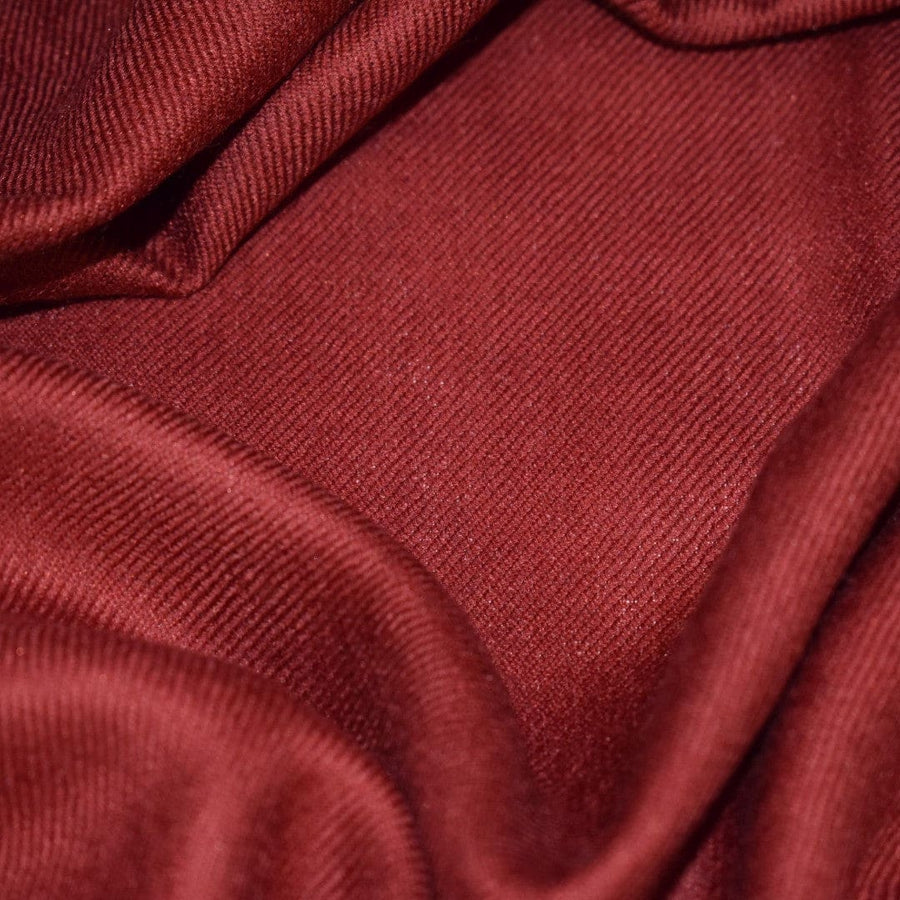 NOU! Sal Premium confectionat din Lana Cashmere - Burgundy (Culoarea Sezonului 2024) - CASHVISINIU - Saluri Cashmere