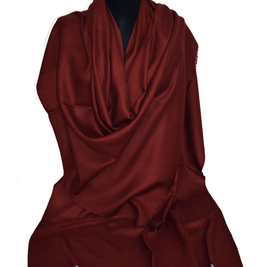 NOU! Sal Premium confectionat din Lana Cashmere - Burgundy (Culoarea Sezonului 2024) - CASHVISINIU - Saluri Cashmere