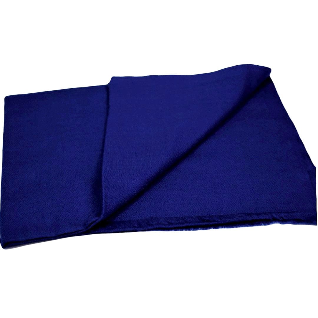 NOU! Sal Premium confectionat din Lana Cashmere - Prussian Blue - CASH02 - sal din cashmere