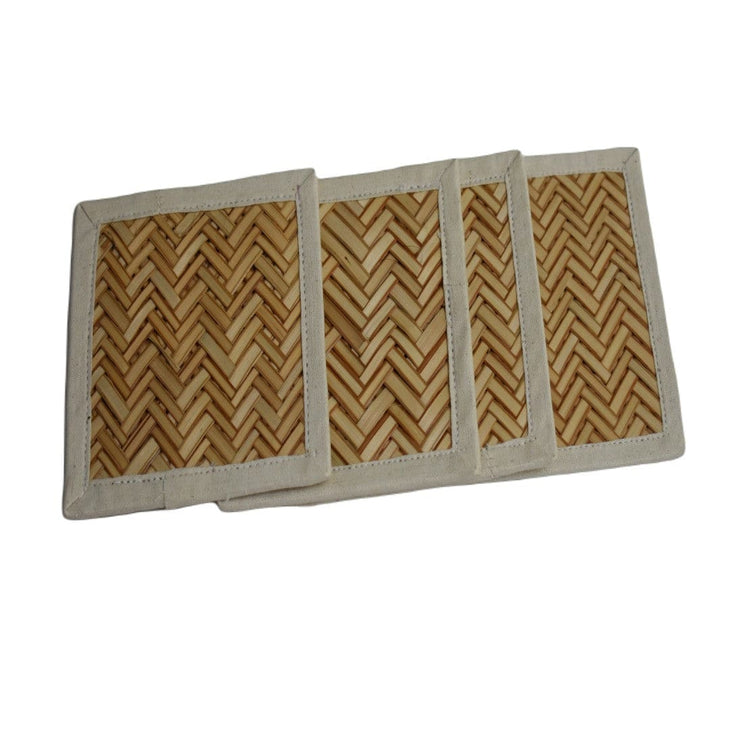 NOU! SET Suport Pahare (coaster) lucrate manual din nuiele de Trestie de zahar - suport pahar