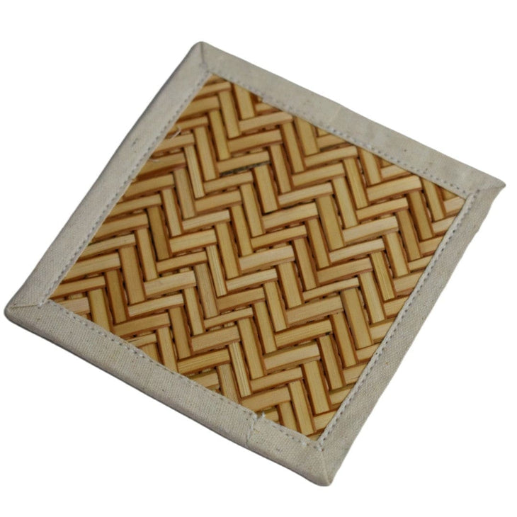 NOU! SET Suport Pahare (coaster) lucrate manual din nuiele de Trestie de zahar - suport pahar