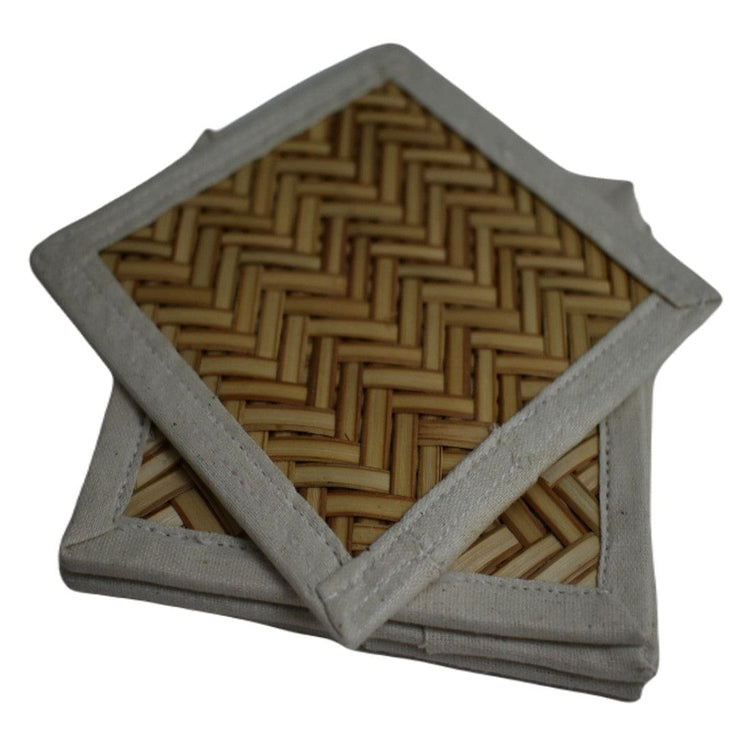 NOU! SET Suport Pahare (coaster) lucrate manual din nuiele de Trestie de zahar - suport pahar