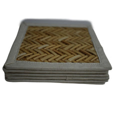NOU! SET Suport Pahare (coaster) lucrate manual din nuiele de Trestie de zahar - suport pahar
