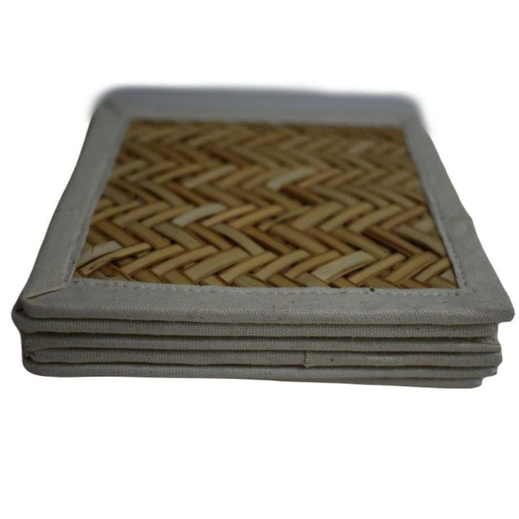 NOU! SET Suport Pahare (coaster) lucrate manual din nuiele de Trestie de zahar - suport pahar