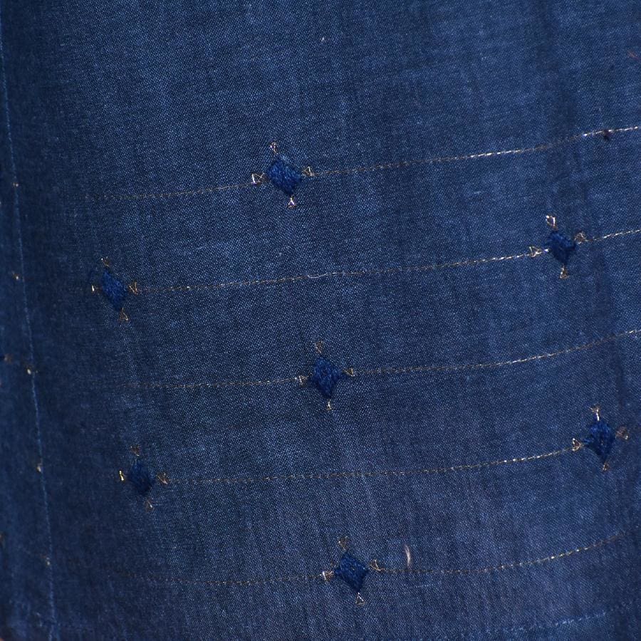Pantalon tip Palazzo/Sharara tesut manual din Bumbac 100% - Palazzo Pantalon