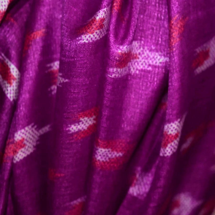 Pareo Mare/ Sarong/ Esarfa de Plaja - Matase vegetala (Bamboo Silk) -> Purple Mov Ikat (Cod: Bamboo10) - Pareo/Sarong/Esarfa de Plaja