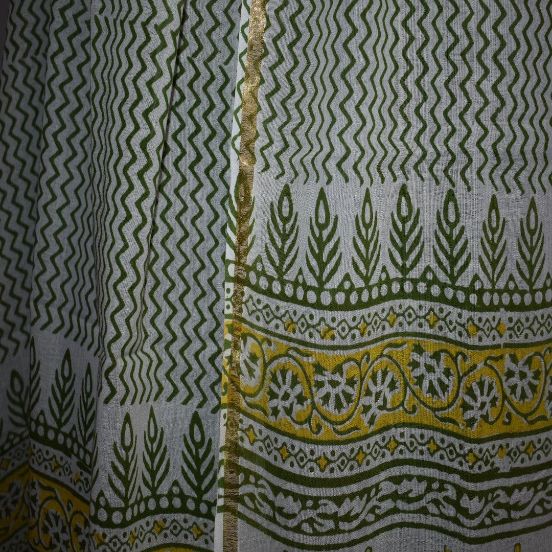 Pareo/ Sarong/ Esarfa de Plaja - 100% Bumbac cu Handblock printing (PAR001) - Pareo/Sarong/Esarfa de Plaja