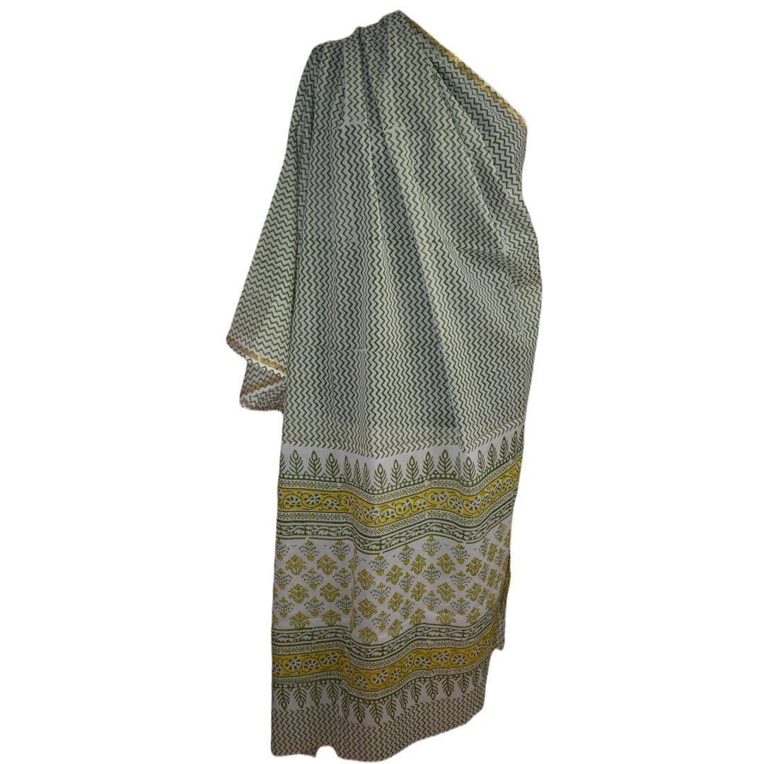 Pareo/ Sarong/ Esarfa de Plaja - 100% Bumbac cu Handblock printing (PAR001) - Pareo/Sarong/Esarfa de Plaja