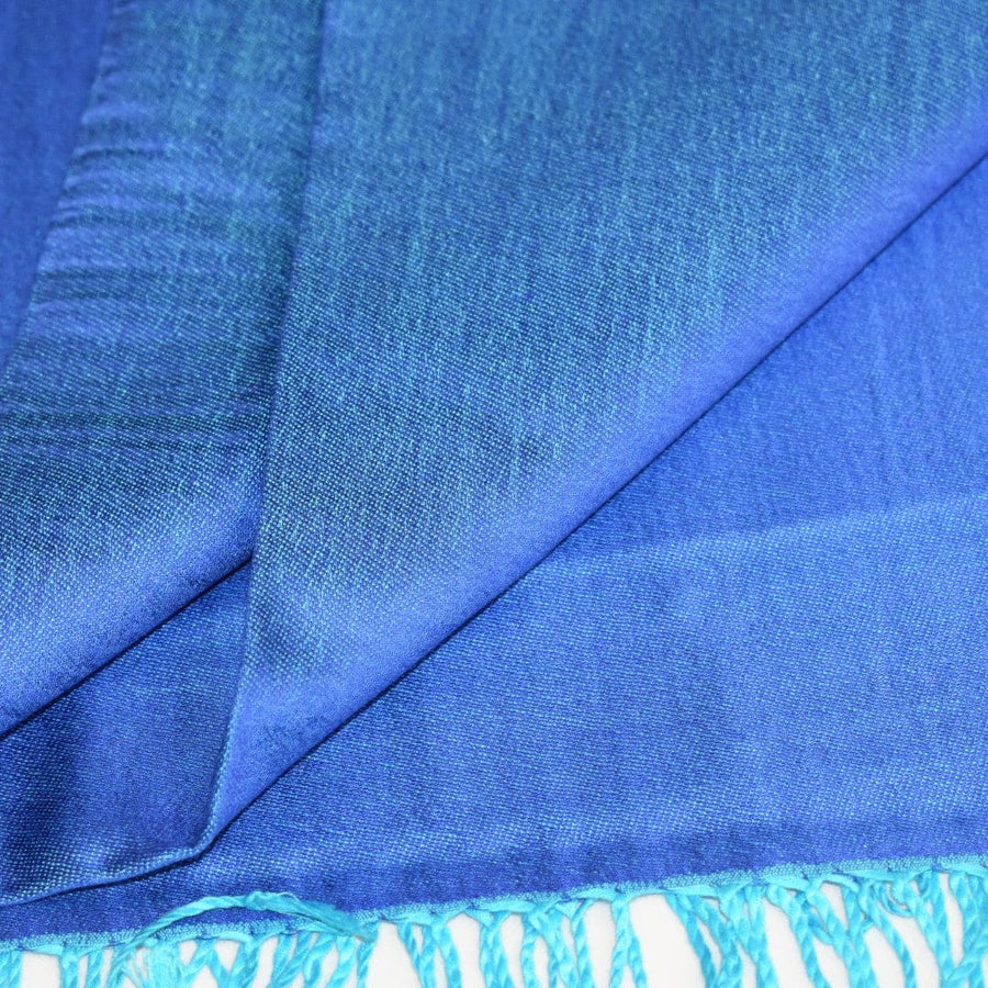 Sal cu textura extrafina din Matase Naturala &Modal - >Albastru&Blue Ciel. Cod: SALMN15 - Sal din Matase Naturala si Modal