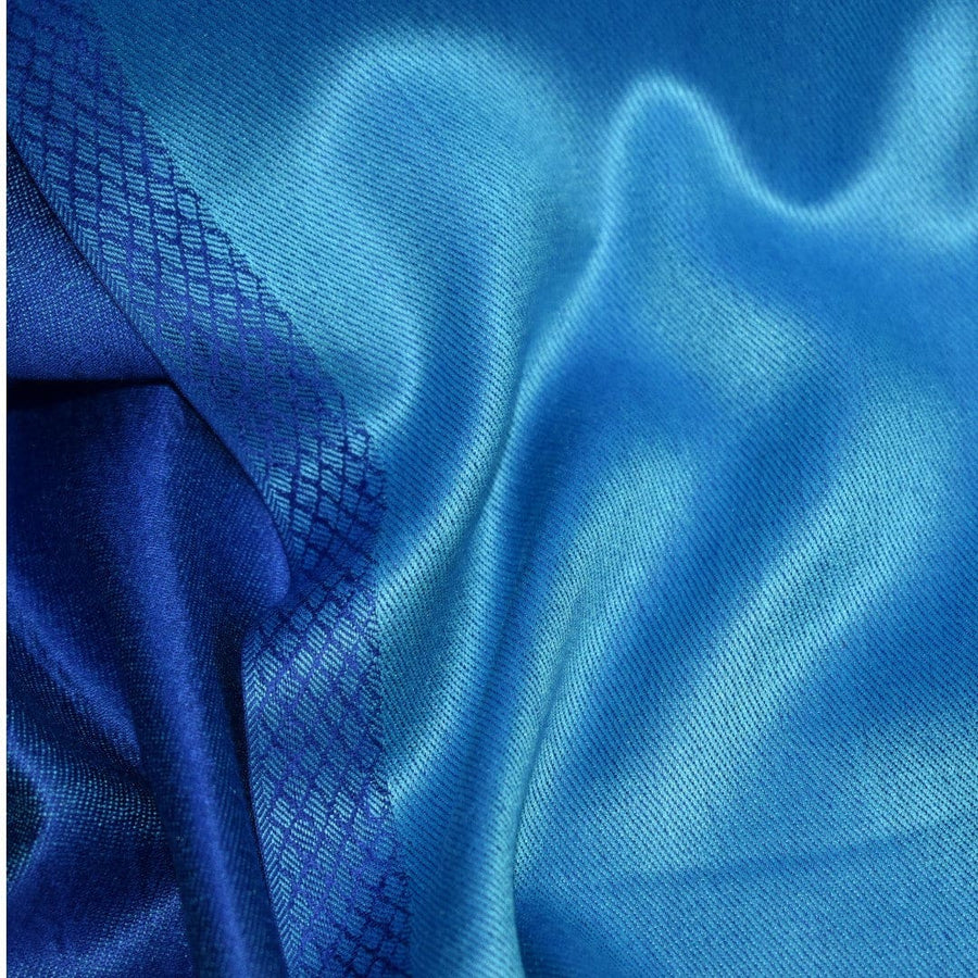 Sal cu textura extrafina din Matase Naturala &Modal - >Albastru&Blue Ciel. Cod: SALMN15 - Sal din Matase Naturala si Modal