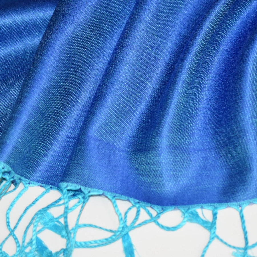 Sal cu textura extrafina din Matase Naturala &Modal - >Albastru&Blue Ciel. Cod: SALMN15 - Sal din Matase Naturala si Modal