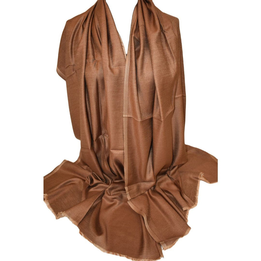 Sal cu textura extrafina din Matase Naturala &Modal - > Beige Capucino. Cod: SALMN17 - Sal din Matase si Modal