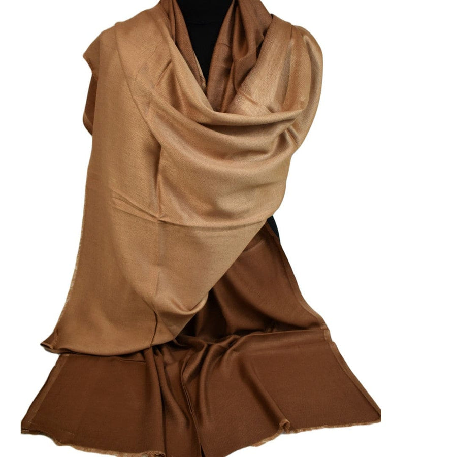 Sal cu textura extrafina din Matase Naturala &Modal - > Beige Capucino. Cod: SALMN17 - Sal din Matase si Modal