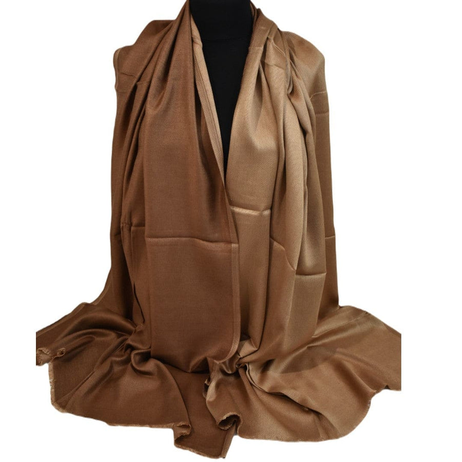 Sal cu textura extrafina din Matase Naturala &Modal - > Beige Capucino. Cod: SALMN17 - Sal din Matase si Modal