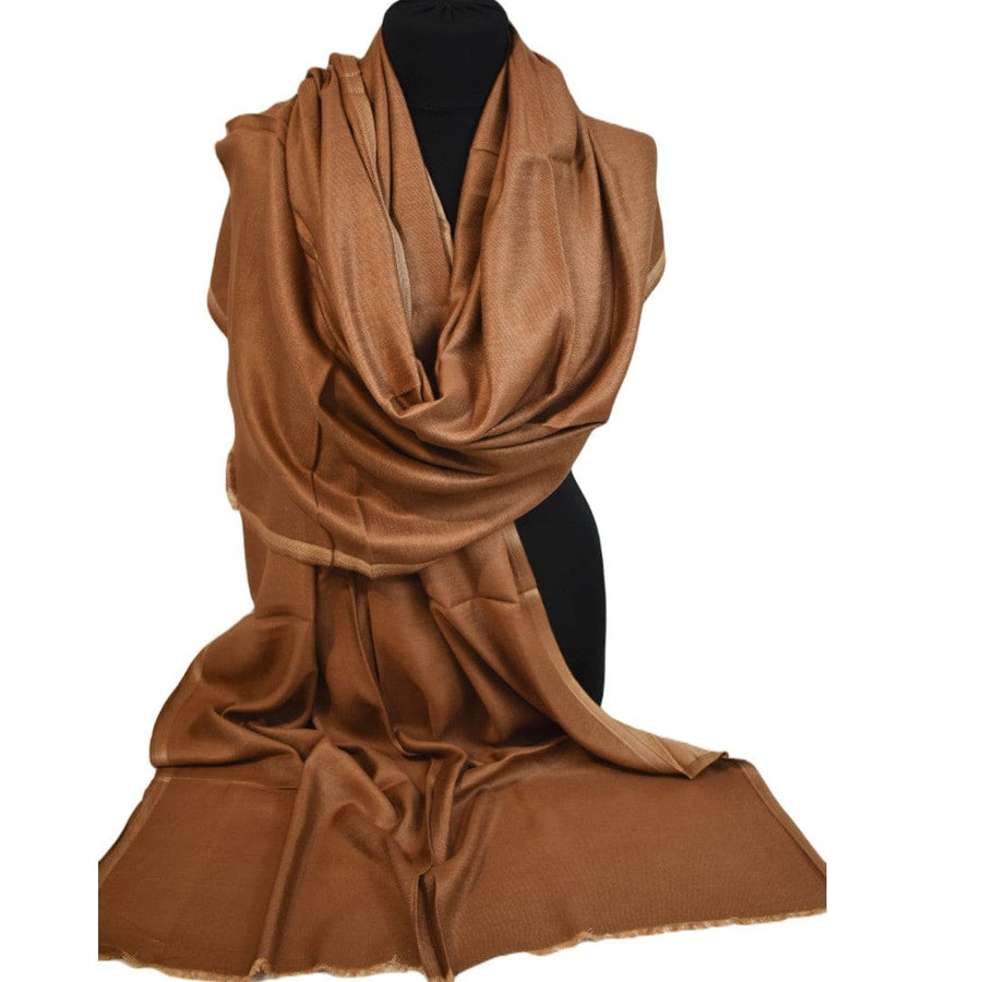 Sal cu textura extrafina din Matase Naturala &Modal - > Beige Capucino. Cod: SALMN17 - Sal din Matase si Modal