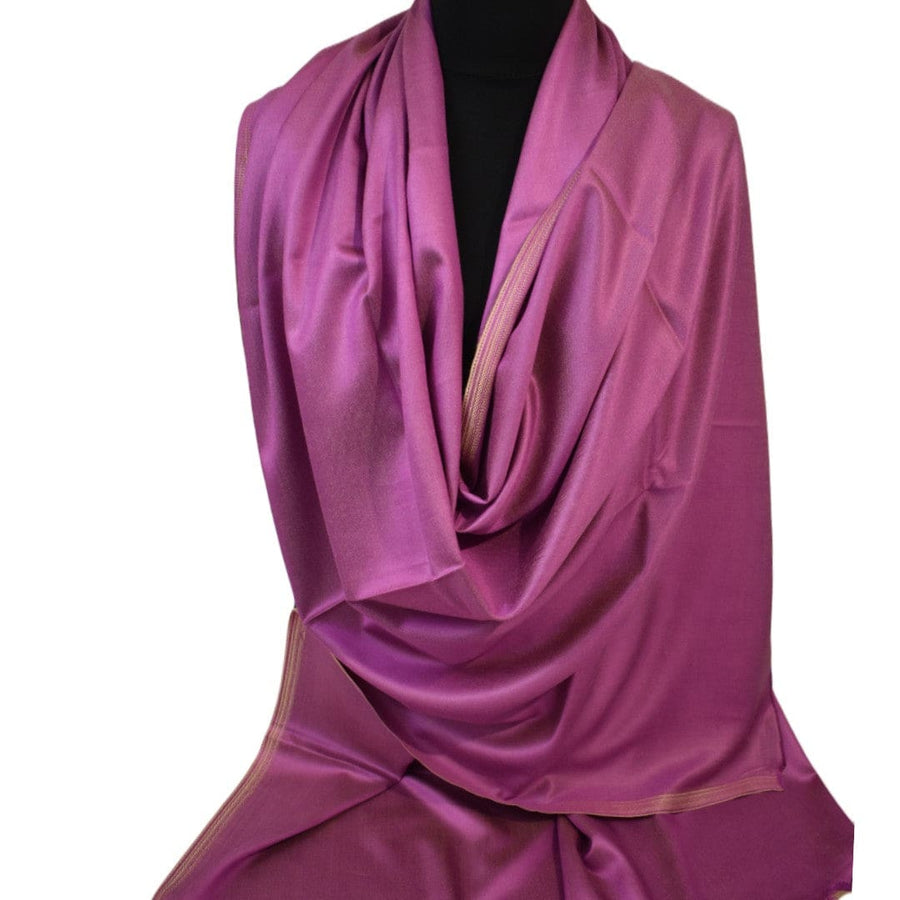 Sal cu textura extrafina din Matase Naturala &Modal - >Magenta & Nude Capucino. Cod: SALMN18 - Sal din Matase Naturala si Modal