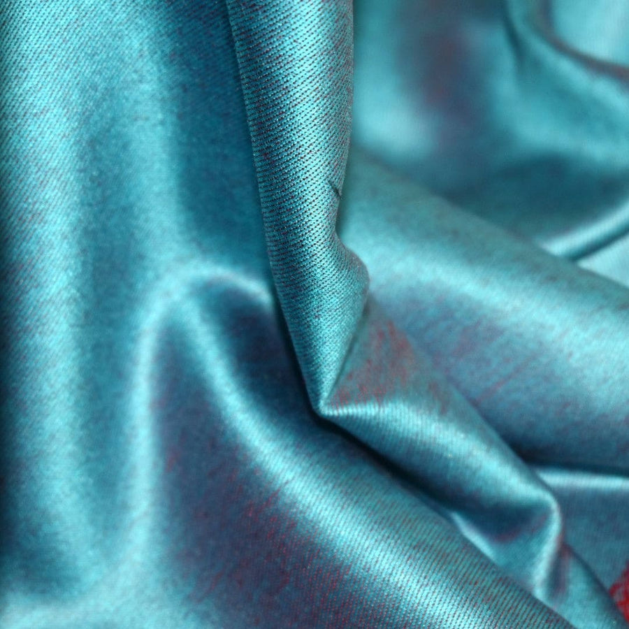 Sal cu textura extrafina din Matase Naturala &Modal - >Magenta Rose/Bleu. Cod: SALMN25 - Sal din Matase Naturala si Modal