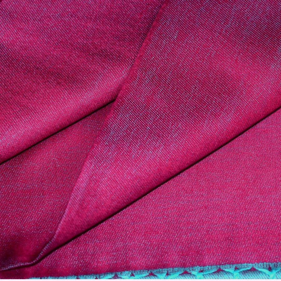 Sal cu textura extrafina din Matase Naturala &Modal - >Magenta Rose/Bleu. Cod: SALMN25 - Sal din Matase Naturala si Modal