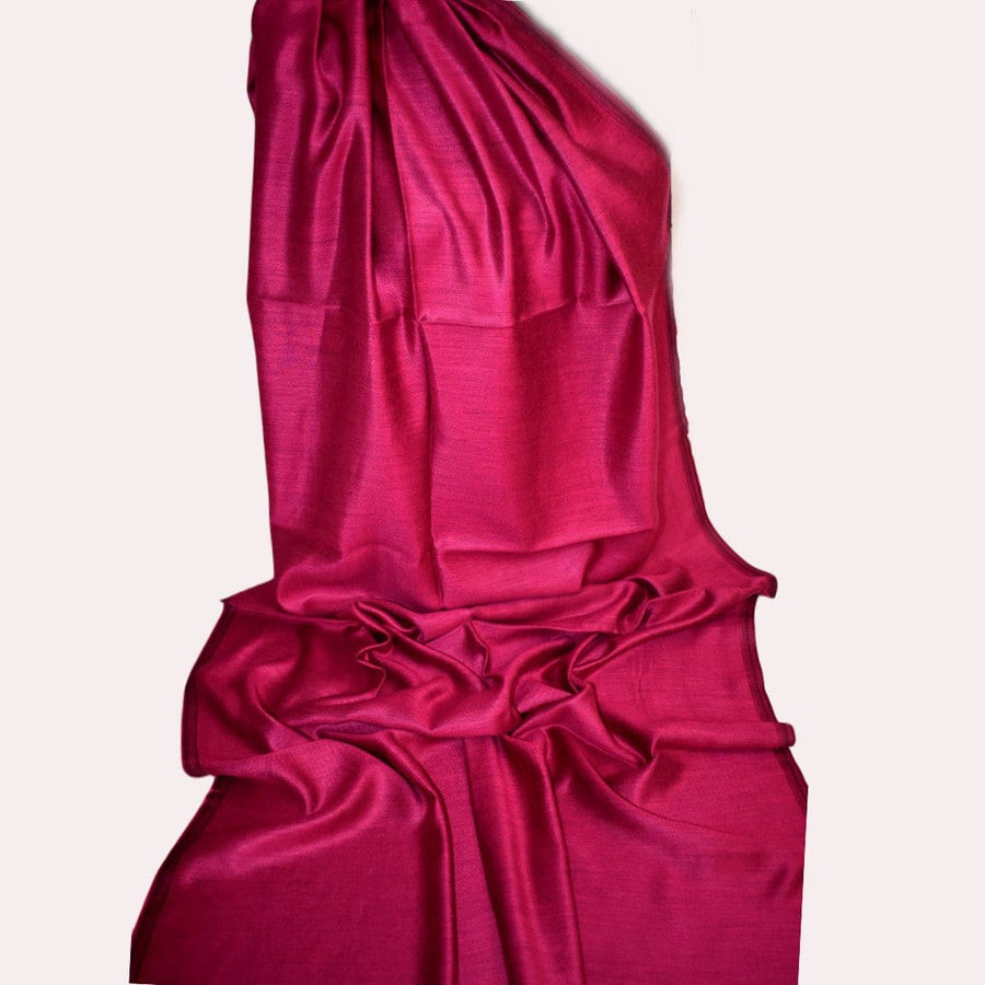 Sal cu textura extrafina din Matase Naturala &Modal - >Mov Magenta&Indigo. Cod: SALMN2 - Sal din Matase Naturala si Modal