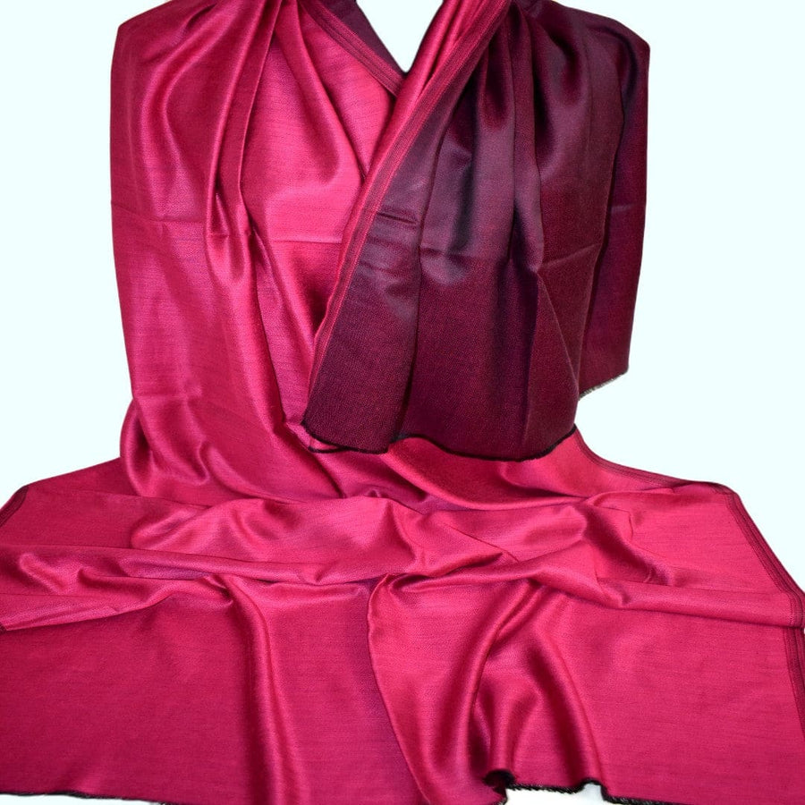 Sal cu textura extrafina din Matase Naturala &Modal - >Mov Magenta&Indigo. Cod: SALMN2 - Sal din Matase Naturala si Modal