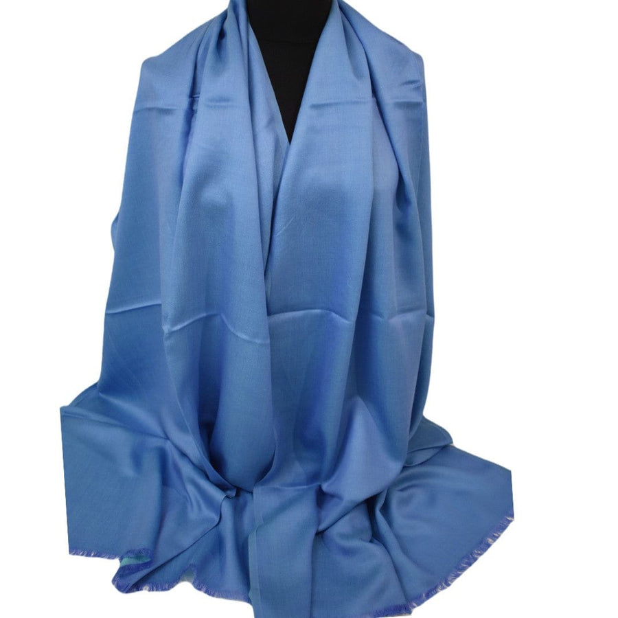 Sal cu textura extrafina din Matase Naturala &Modal - > Purple Blue & Blue Turcoaz. Cod: SALMN12 - Sal din Matase Naturala si Modal