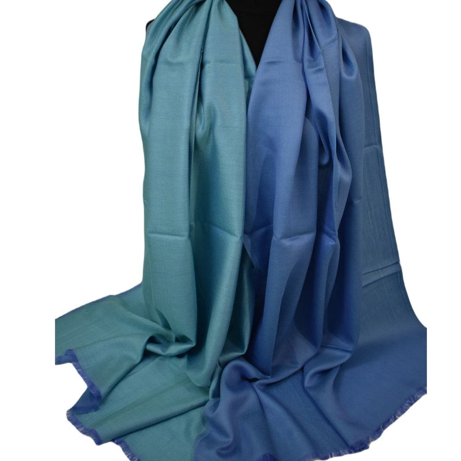 Sal cu textura extrafina din Matase Naturala &Modal - > Purple Blue & Blue Turcoaz. Cod: SALMN12 - Sal din Matase Naturala si Modal
