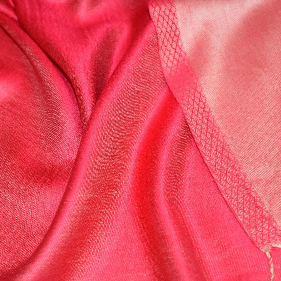 Sal cu textura extrafina din Matase Naturala &Modal - >Roz Magenta & Salmon Roze. Cod: SALMN21 - Sal din Matase Naturala si Modal