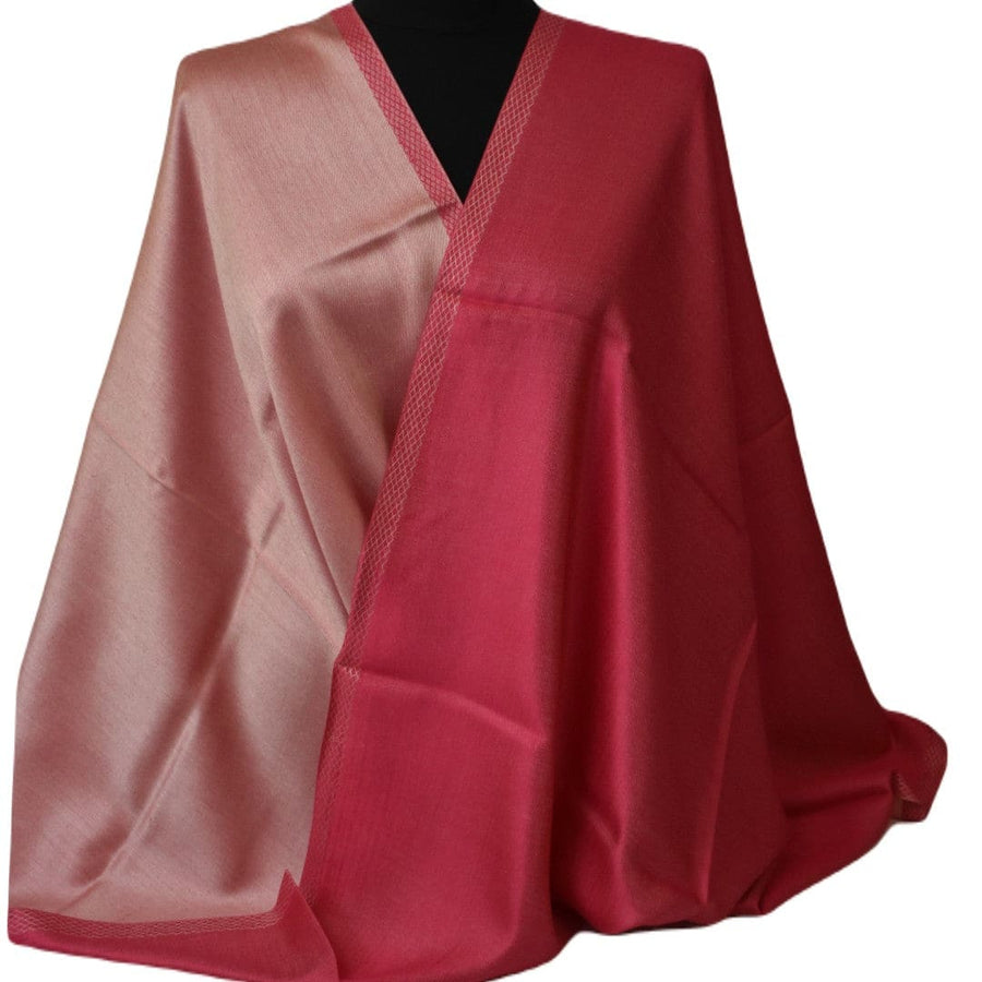Sal cu textura extrafina din Matase Naturala &Modal - >Roz Magenta & Salmon Roze. Cod: SALMN21 - Sal din Matase Naturala si Modal