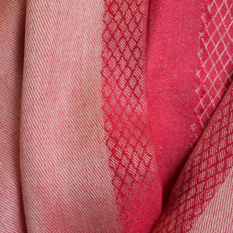 Sal cu textura extrafina din Matase Naturala &Modal - >Roz Magenta & Salmon Roze. Cod: SALMN21 - Sal din Matase Naturala si Modal