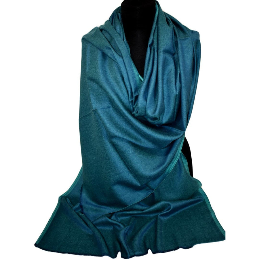 Sal cu textura extrafina din Matase Naturala &Modal - >Turcoaz & Sky Blue. Cod: SALMN10 - Sal din Matase Naturala si Modal