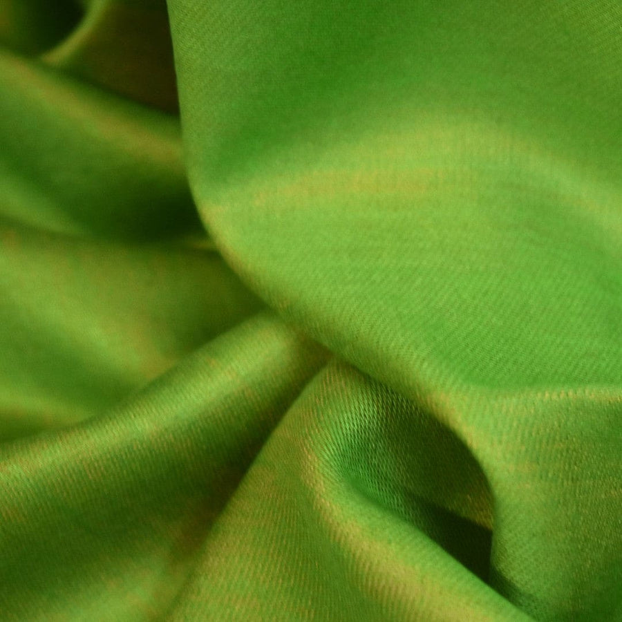 Sal cu textura extrafina din Matase Naturala &Modal - >Verde & Beige. Cod: SALMN7 - Sal Matase si Modal