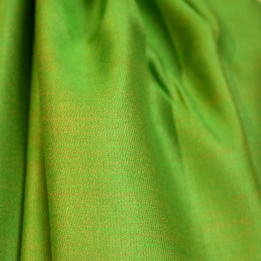Sal cu textura extrafina din Matase Naturala &Modal - >Verde & Beige. Cod: SALMN7 - Sal Matase si Modal
