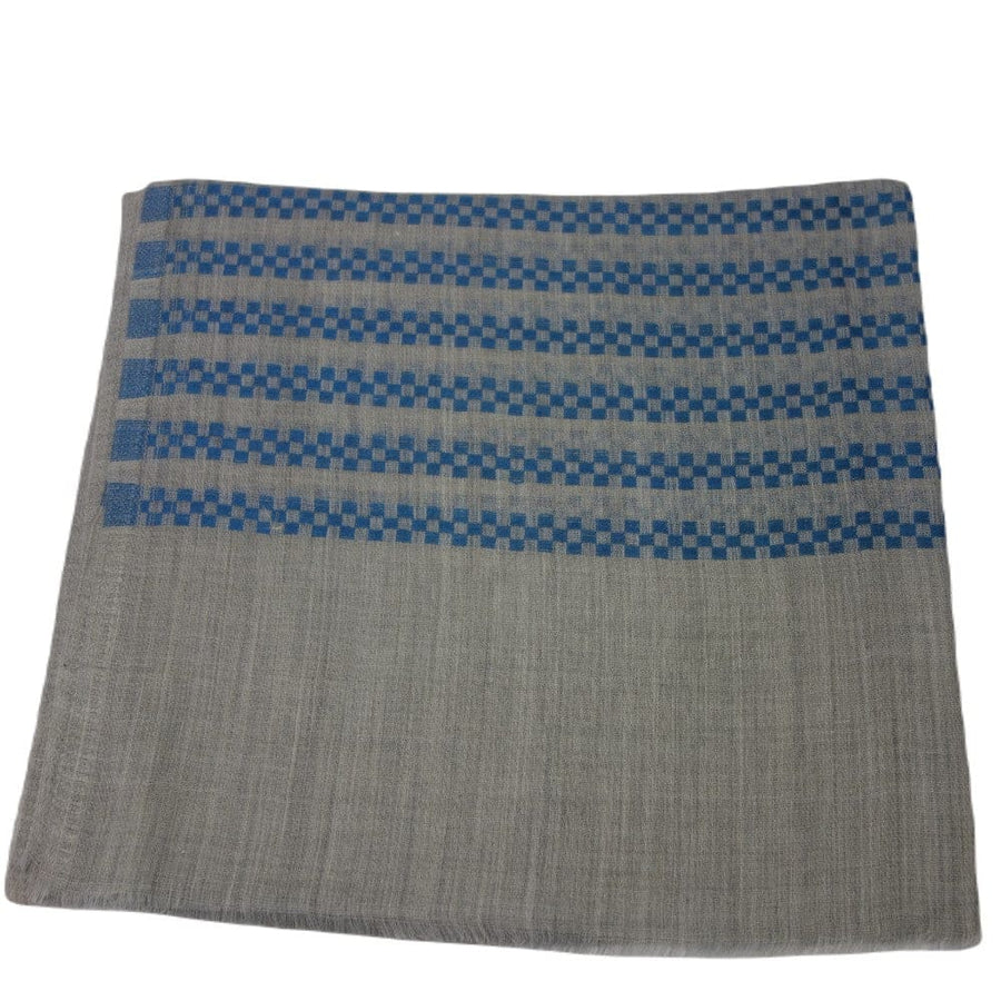 Sal din Cashmere & Matase Naturala - Gri & Blue Ciel -> Cod: CASHSILK4 - sal din cashmere si matase naturala