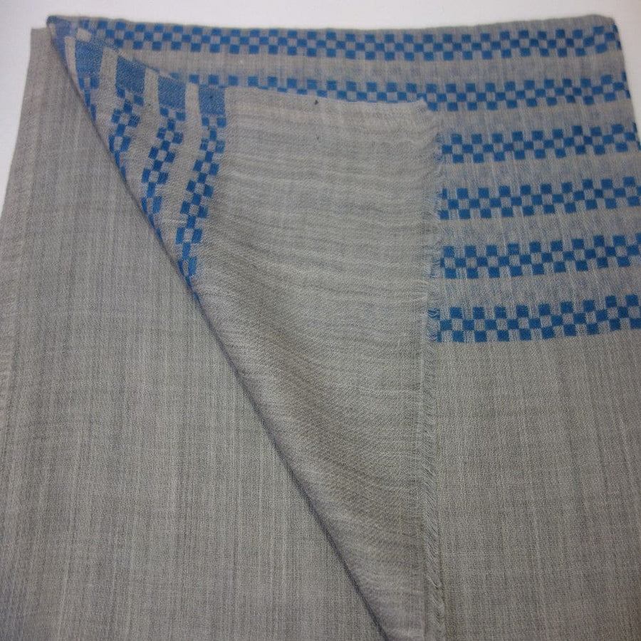 Sal din Cashmere & Matase Naturala - Gri & Blue Ciel -> Cod: CASHSILK4 - sal din cashmere si matase naturala