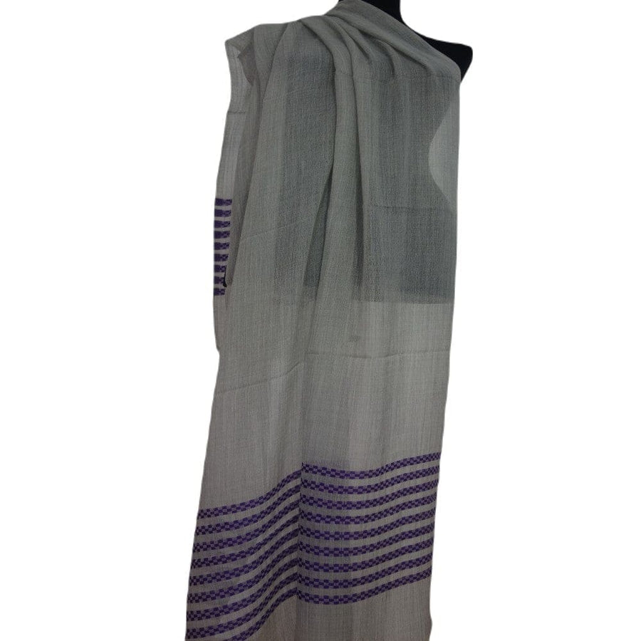 Sal din Cashmere & Matase Naturala - Gri & Lavander -> Cod: CASHSILK1