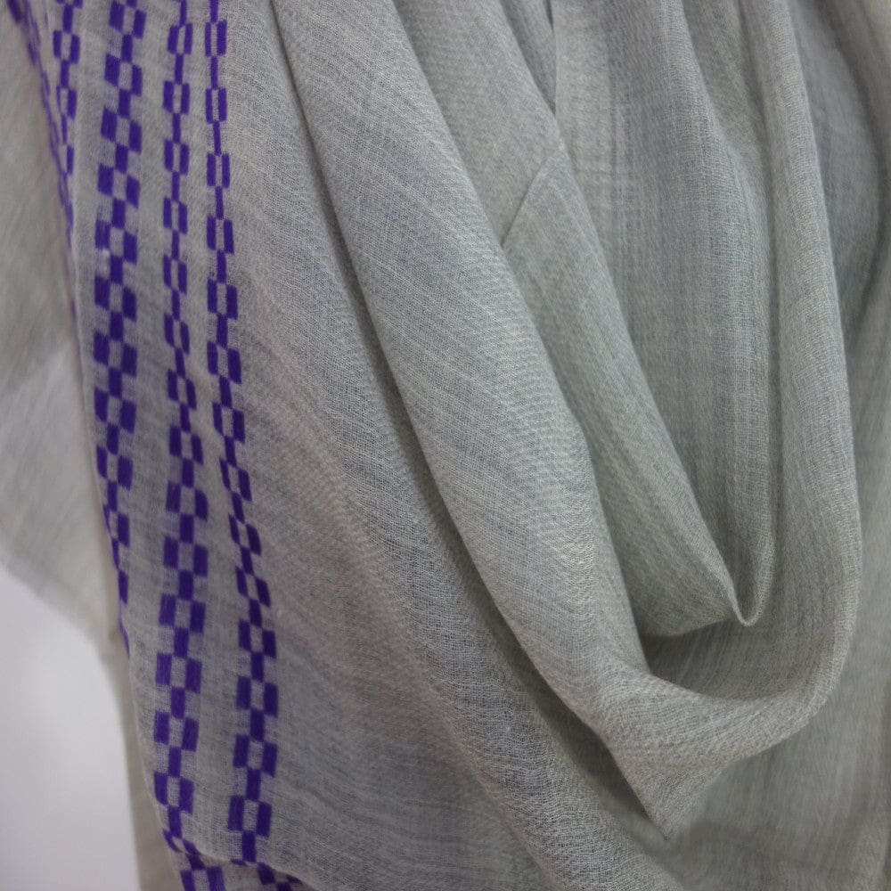 Sal din Cashmere & Matase Naturala - Gri & Lavander -> Cod: CASHSILK1