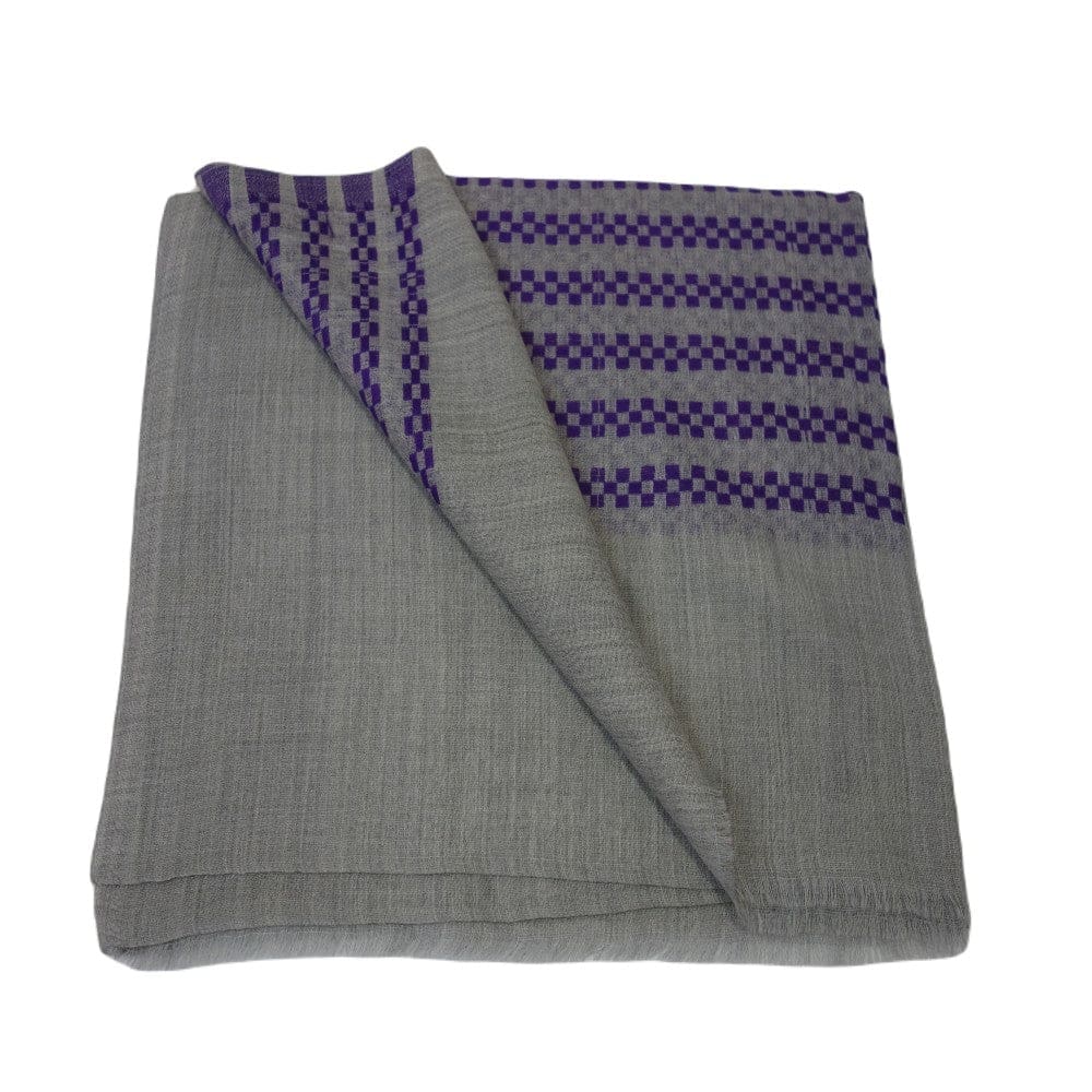 Sal din Cashmere & Matase Naturala - Gri & Lavander -> Cod: CASHSILK1